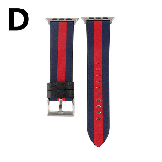 Correa de Reloj en Cuero con Patrón de Bandera - Image 16