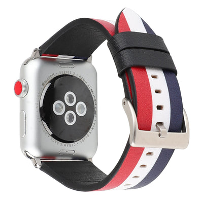 Correa de Reloj en Cuero con Patrón de Bandera - Image 25
