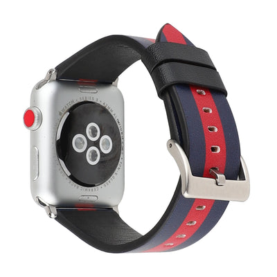 Correa de Reloj en Cuero con Patrón de Bandera - Image 27