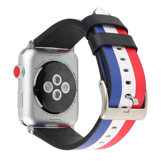 Correa de Reloj en Cuero con Patrón de Bandera - Image 29