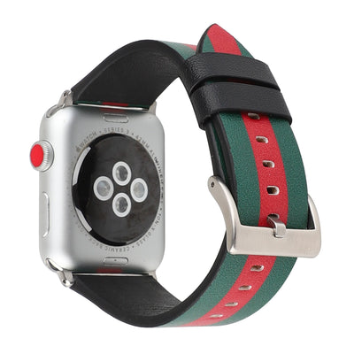 Correa de Reloj en Cuero con Patrón de Bandera - Image 35