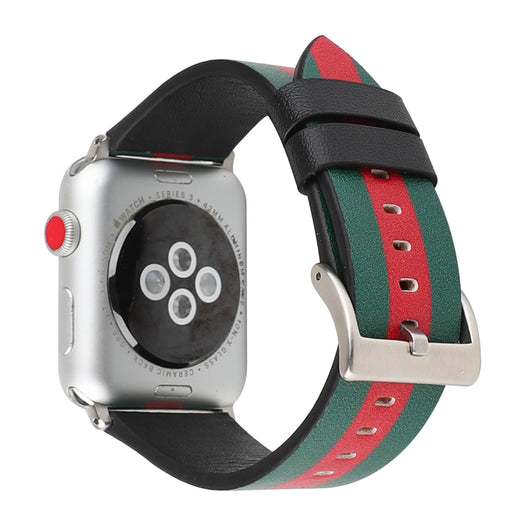 Correa de Reloj en Cuero con Patrón de Bandera - Image 35