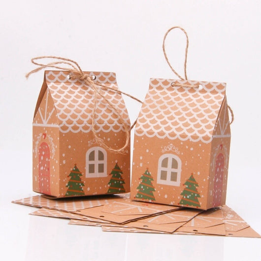 Pack 5 Bolsas para Galletas Navideñas Forma de Casa - Image 10
