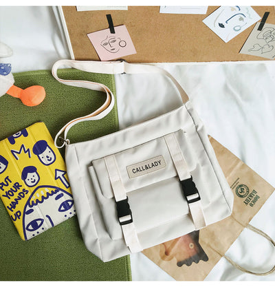 Bolsa Mensajera Impermeable de Lona y Nylon para Mujer - Image 21