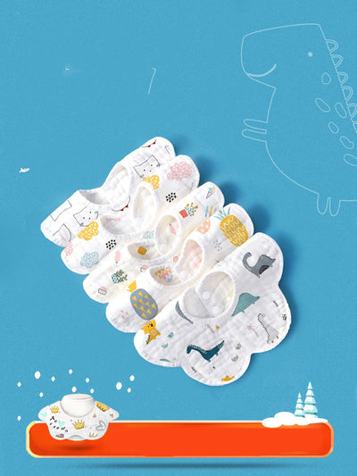 Babero Giratorio Impermeable para Bebé con Diseño Cartoon