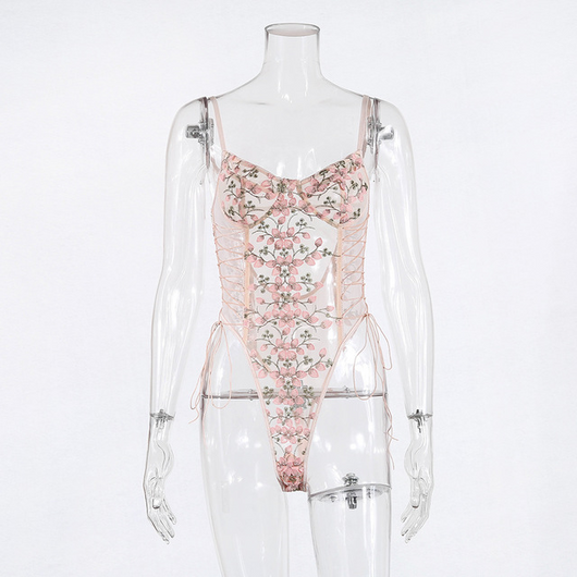 Jumpsuit de Encaje Bordado Elegante para uso en Ecuador - Image 6