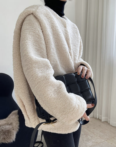 Abrigo de Lana de Cordero con Hombros Anchos - Diseño Elegante y Moderno - Image 15