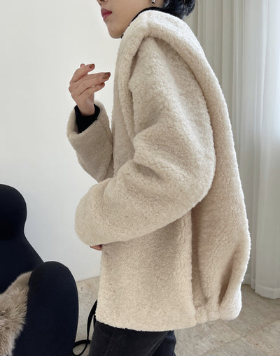 Abrigo de Lana de Cordero con Hombros Anchos - Diseño Elegante y Moderno - Image 30