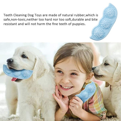 Light green pea pod shaped dog chew toy with textured nubs for teeth cleaning and bite resistance. - Image 13