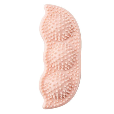Light green pea pod shaped dog chew toy with textured nubs for teeth cleaning and bite resistance. - Image 17