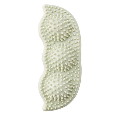 Light green pea pod shaped dog chew toy with textured nubs for teeth cleaning and bite resistance. - Image 18