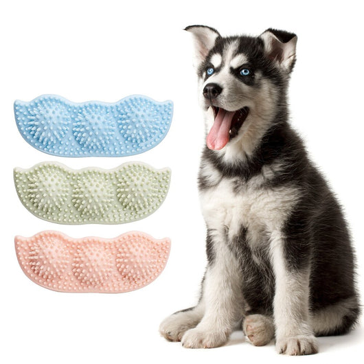 Light green pea pod shaped dog chew toy with textured nubs for teeth cleaning and bite resistance. - Image 19
