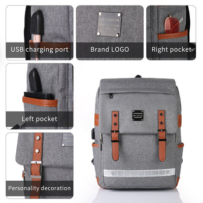 Mochila Escolar de Gran Capacidad para Estudiantes y Computadora - Image 9