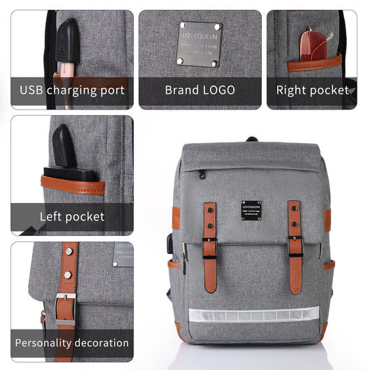 Mochila Escolar de Gran Capacidad para Estudiantes y Computadora - Image 9
