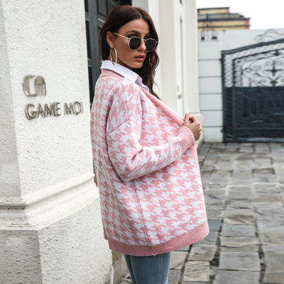 Cardigan de Lana con Bolsillos Contrastados y Cuello en V - Image 32