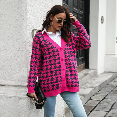 Cardigan de Lana con Bolsillos Contrastados y Cuello en V - Image 37