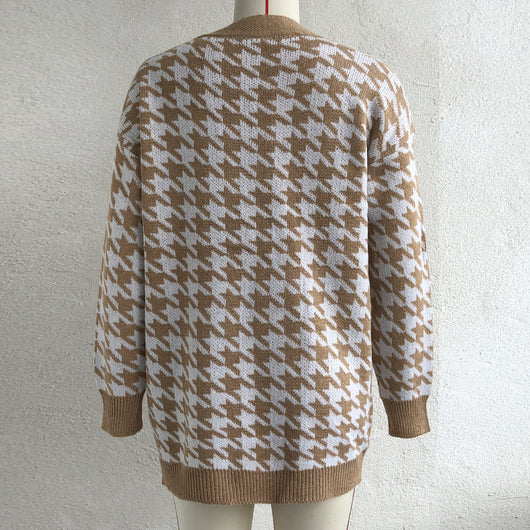 Cardigan de Lana con Bolsillos Contrastados y Cuello en V - Image 39