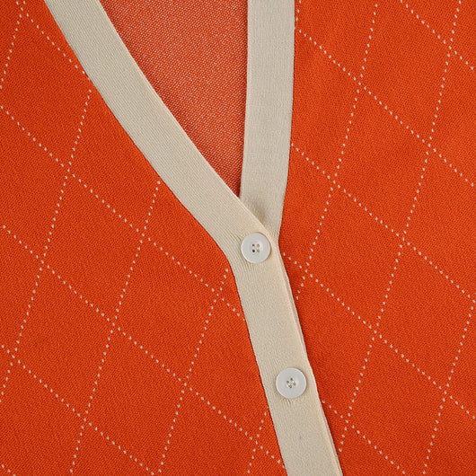 Cardigan de Lana con Bolsillos Contrastados y Cuello en V - Image 42