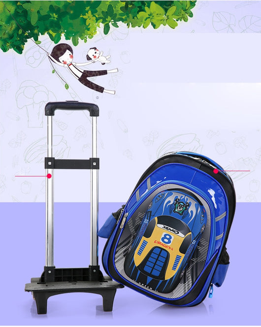 Mochila Escolar Desmontable con Ruedas para Hombre - Image 11