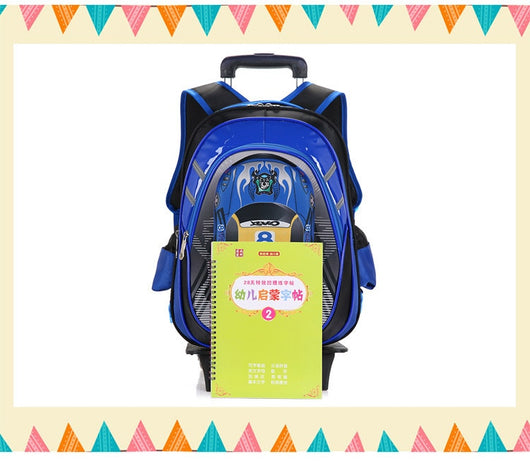 Mochila Escolar Desmontable con Ruedas para Hombre - Image 13