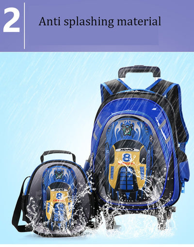 Mochila Escolar Desmontable con Ruedas para Hombre - Image 15
