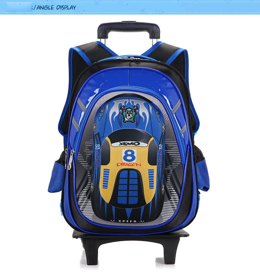 Mochila Escolar Desmontable con Ruedas para Hombre - Image 21