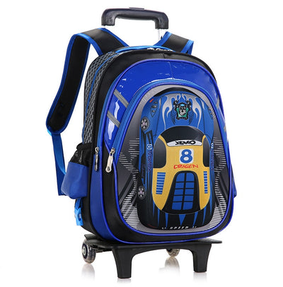 Mochila Escolar Desmontable con Ruedas para Hombre - Image 22