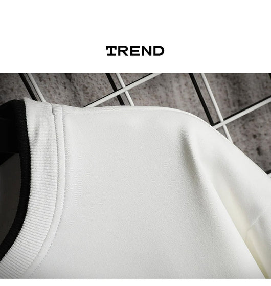Sudadera Hoodie Casual para Hombre con Diseño de Dos Piezas y Estampado de Letras - Image 13