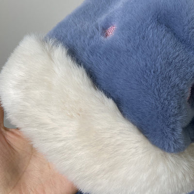 Conjunto Invierno Lujo: Gorro, Bufanda y Guantes de Terciopelo con Pelaje de Conejo - Image 6