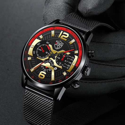 Reloj de Acero Inoxidable con Calendario para Hombre - Cuarzo Resistente - Image 14