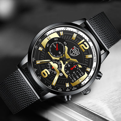 Reloj de Acero Inoxidable con Calendario para Hombre - Cuarzo Resistente - Image 19