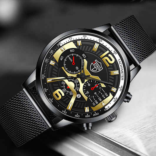 Reloj de Acero Inoxidable con Calendario para Hombre - Cuarzo Resistente - Image 19