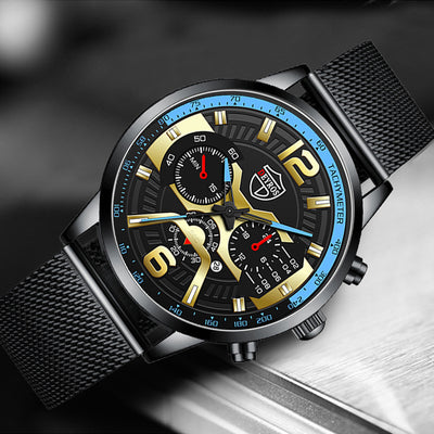 Reloj de Acero Inoxidable con Calendario para Hombre - Cuarzo Resistente - Image 21