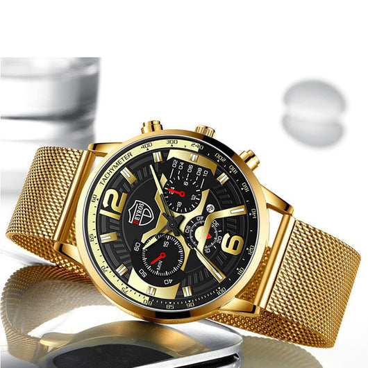 Reloj de Acero Inoxidable con Calendario para Hombre - Cuarzo Resistente - Image 22