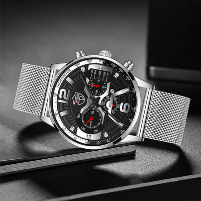 Reloj de Acero Inoxidable con Calendario para Hombre - Cuarzo Resistente - Image 23