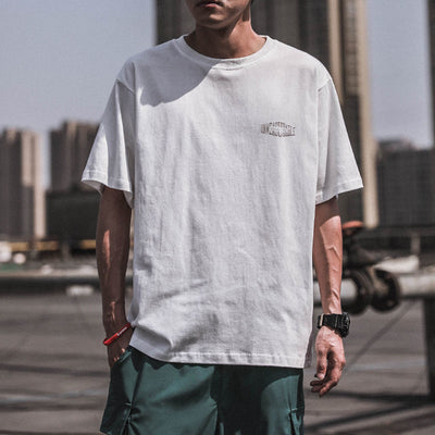 Playera Retro Estilo Hong Kong 100% Algodón Manga Corta para Hombre - Image 12