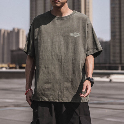 Playera Retro Estilo Hong Kong 100% Algodón Manga Corta para Hombre - Image 14