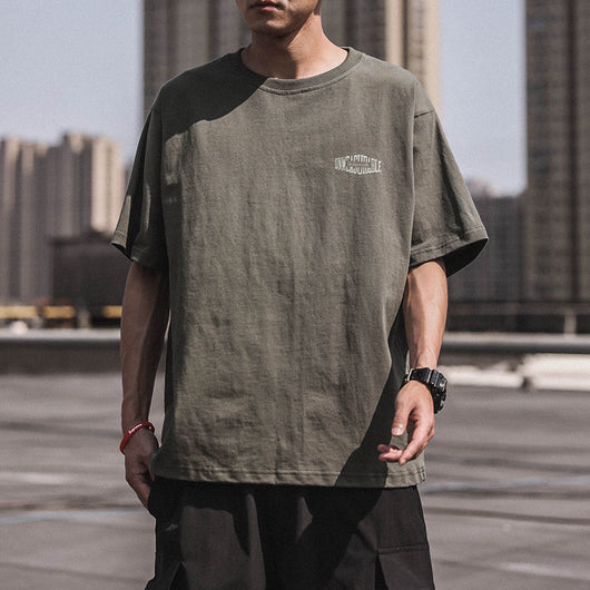 Playera Retro Estilo Hong Kong 100% Algodón Manga Corta para Hombre - Image 14