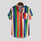 Camisa de Rayas Coloridas para Hombre - Colección Verano