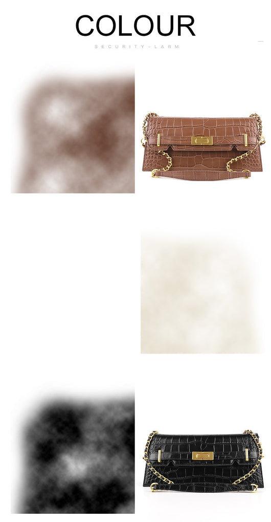 Bolso Bandolera de Cuero Genuino con Cadena - Diseño Minimalista - Image 6