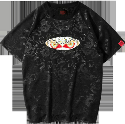 Camiseta Retro Sun Wukong Bordada con Dragón - Image 3