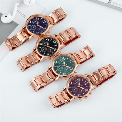 Reloj de Pulsera Luminoso Multifuncional para Mujer con Banda de Acero - Image 13