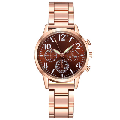Reloj de Pulsera Luminoso Multifuncional para Mujer con Banda de Acero - Image 29