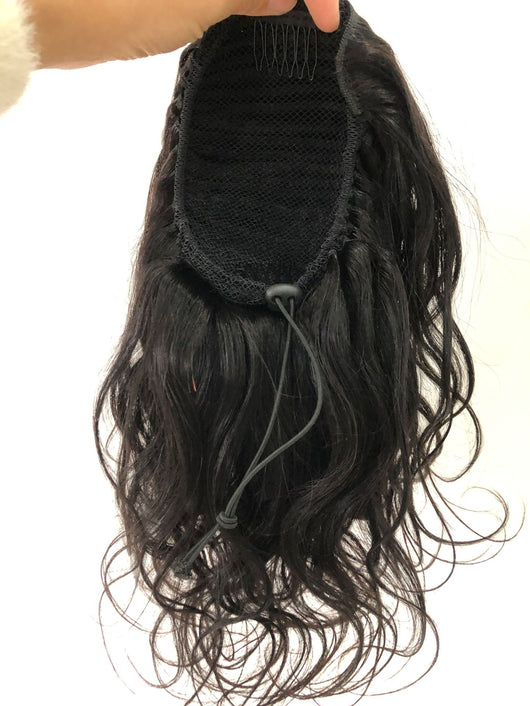 Peluca de Cola de Caballo Cabello Natural Degradado con Curva Suave - Image 6