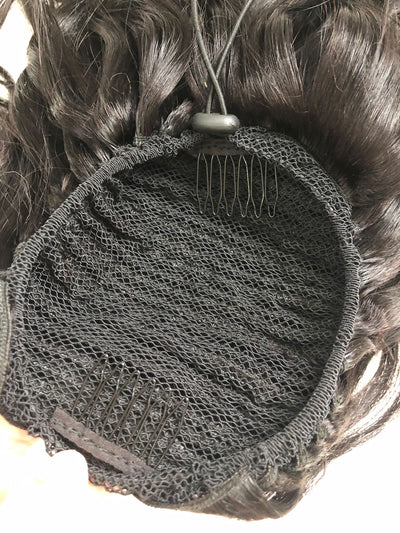 Peluca de Cola de Caballo Cabello Natural Degradado con Curva Suave - Image 7