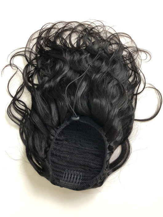 Peluca de Cola de Caballo Cabello Natural Degradado con Curva Suave - Image 8