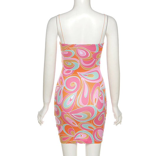 Vestido Slim Estampado Asimétrico sin Espalda - Diseño Moderno y Atrevido - Image 17