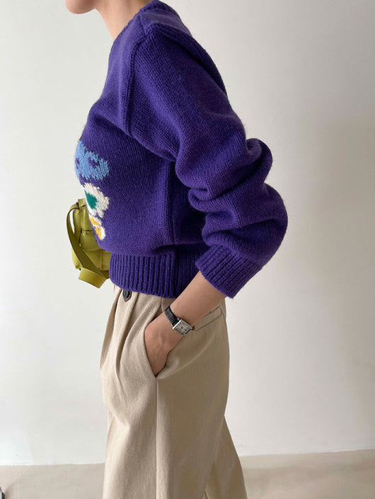 Suéter Ajustado Cuello Alto Jardín Versalles para Mujer - Image 12