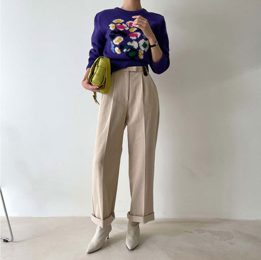 Suéter Ajustado Cuello Alto Jardín Versalles para Mujer - Image 13