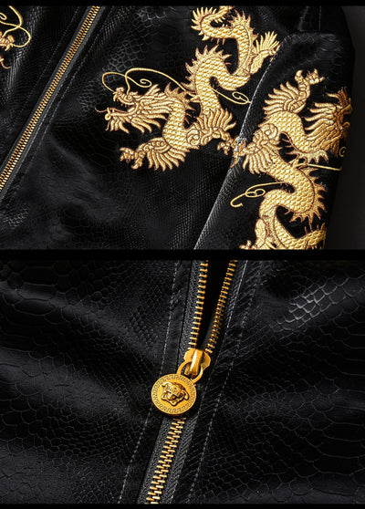 Chaqueta Cardigan Beisbolera con Bordado Dorado - Image 10